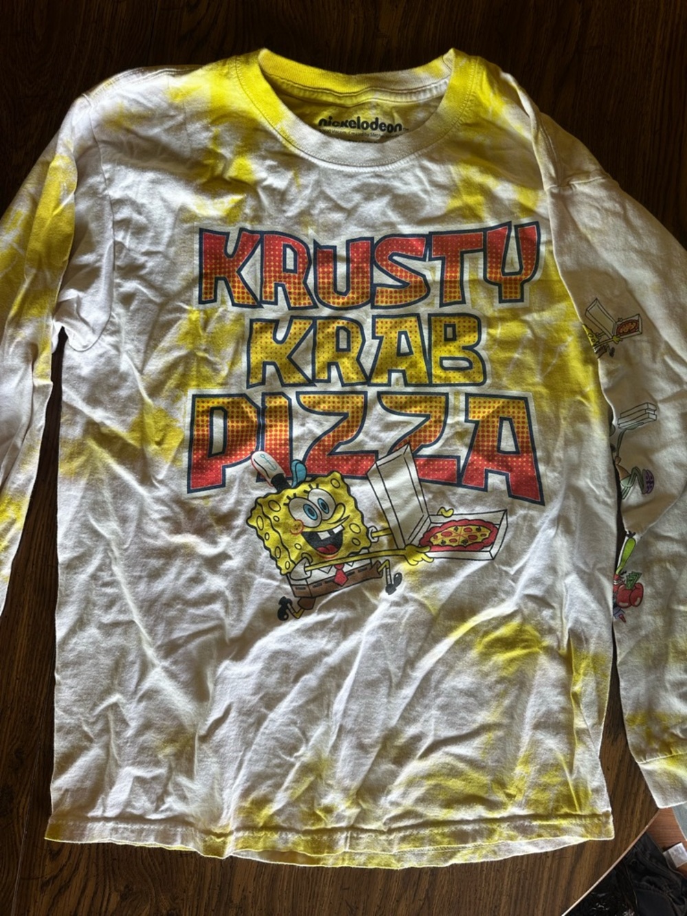 Nickelodeon White Tee with Yellow and Red Graphic